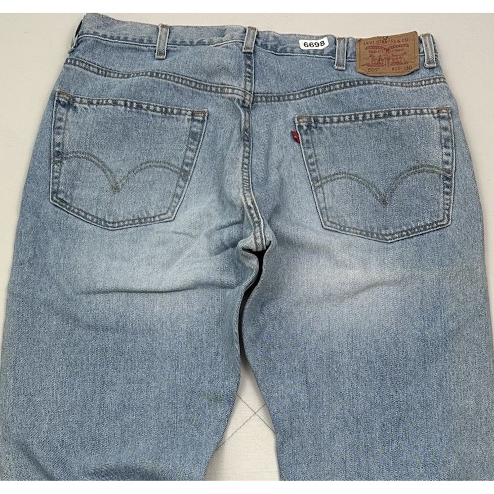 VTG Y2K Levi's 505 Jeans Men Actual 36x30 Blue Denim Straight Stonewash Blank